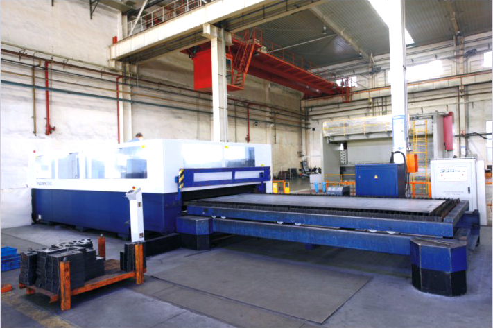 杭州叉車數控激光切割車間