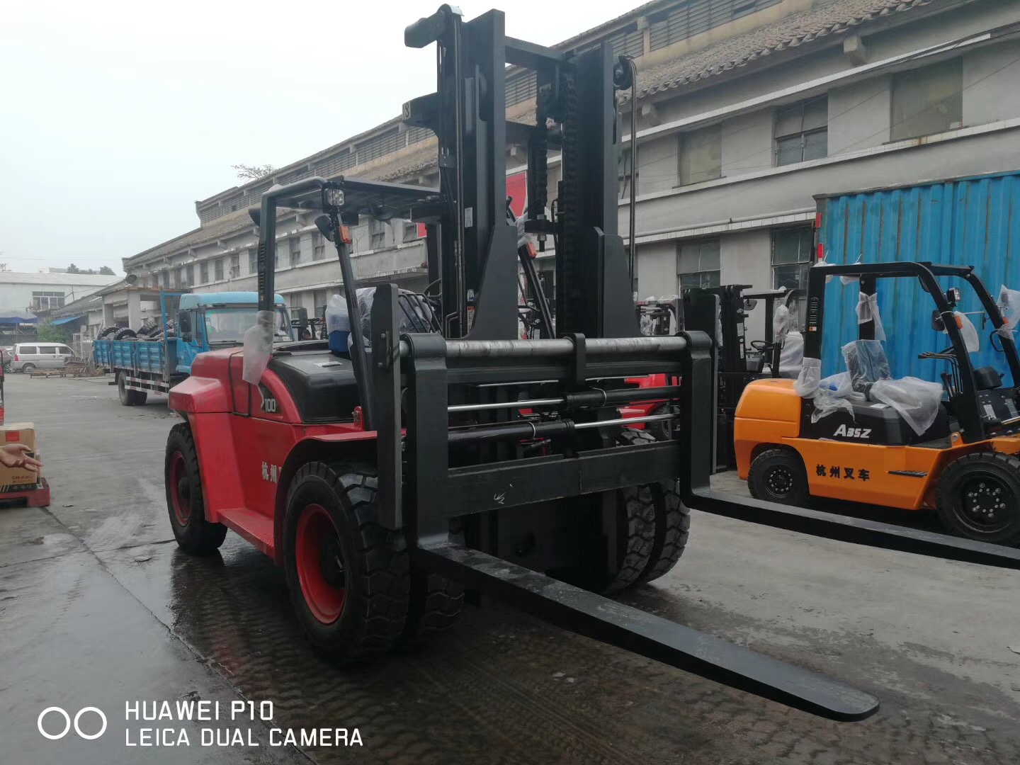 10噸內燃叉車X系列-帶側移，實拍圖